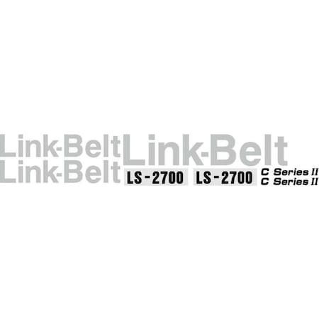 Aftermarket LS-2700 Link-Belt Excavator Decal Set with C Series II Decals LBLS2700IIDECALSET